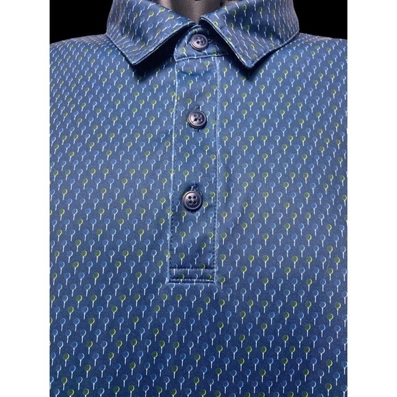 Walter Hagan 11 Majors Men's Polo Golf Shirt Blue Golf Tee Graphic Size 2XL - Picture 4 of 11
